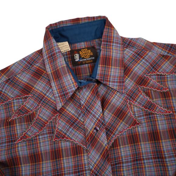 Vintage Kenny Rogers Pearl Snap Down Wester Shirt - Picture 5 of 10